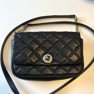 Kate Spade Black Quilted Crossbody Bag